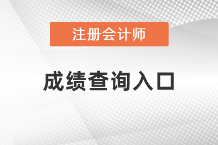 注冊(cè)會(huì)計(jì)師成績(jī)查詢?nèi)肟谠谶@里！