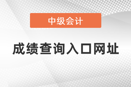 中級(jí)會(huì)計(jì)證成績(jī)查詢?nèi)肟诰W(wǎng)址