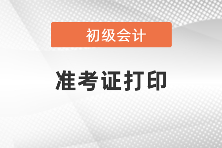 福建2021年初級(jí)會(huì)計(jì)準(zhǔn)考證打印時(shí)間出了嗎？