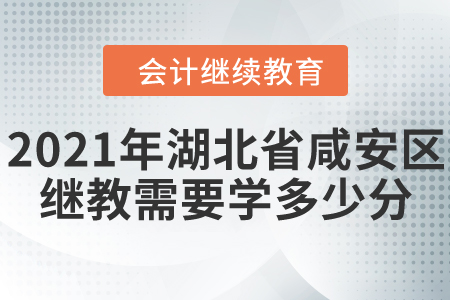 2021年湖北省咸安區(qū)會(huì)計(jì)繼續(xù)教育需要學(xué)多少分？