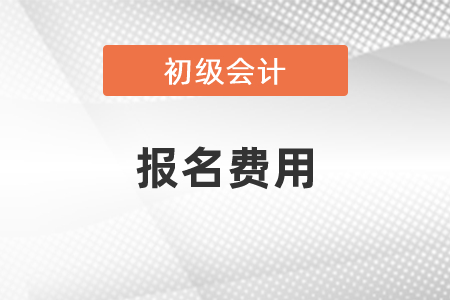 2021年初級會計師報名費