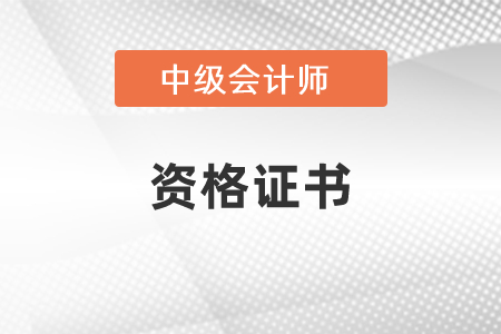 中級(jí)會(huì)計(jì)職稱(chēng)證書(shū)管理號(hào)是什么？