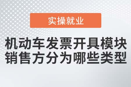 開通機(jī)動車發(fā)票開具模塊的銷售方分為哪些類型？