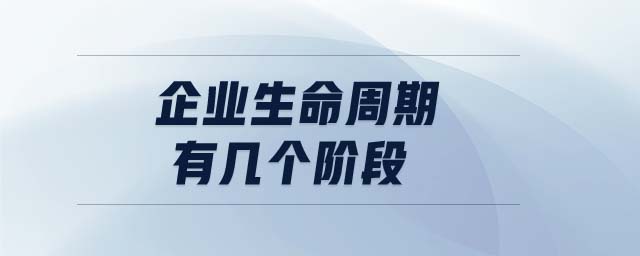 企業(yè)生命周期有幾個階段
