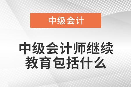 中級(jí)會(huì)計(jì)師繼續(xù)教育包括什么