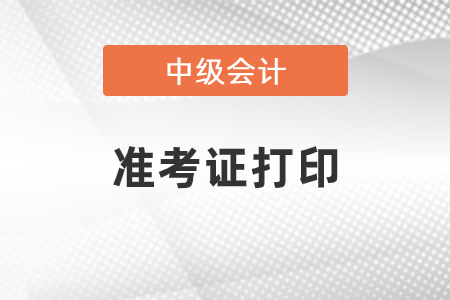 安徽省巢湖中級會計(jì)準(zhǔn)考證打印的時(shí)間2021