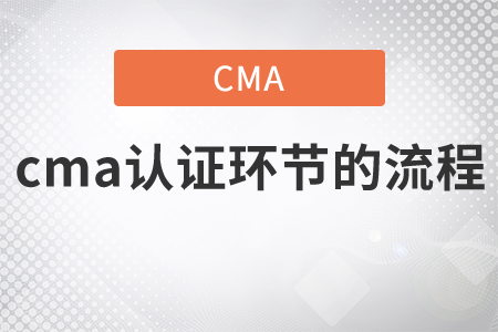 cma證書環(huán)節(jié)的流程