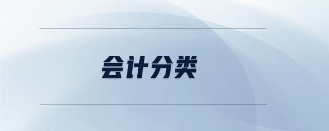 會計分類