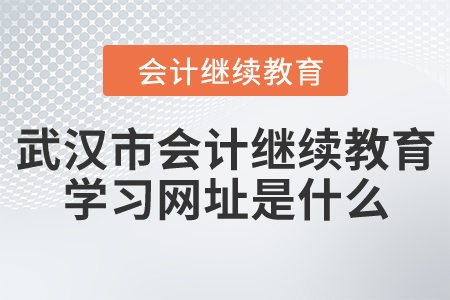 武漢市會計人員繼續(xù)教育學(xué)習(xí)網(wǎng)址是什么？