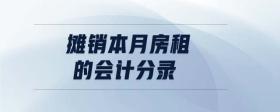 攤銷本月房租的會計分錄