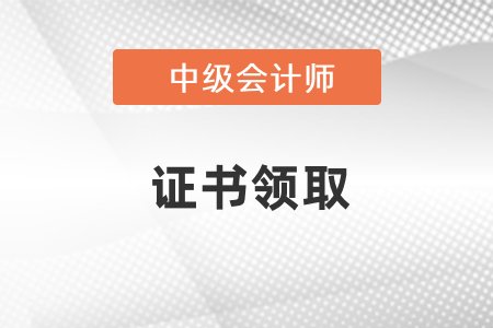 中級會計師證書樣本圖片