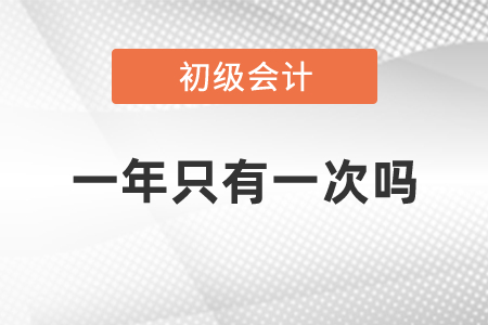 考初級(jí)會(huì)計(jì)證一年只有一次嗎