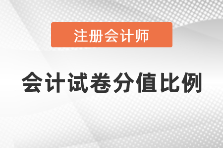 注冊(cè)會(huì)計(jì)師會(huì)計(jì)試卷分值比例