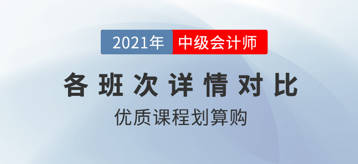 購買東奧2021年中級會計考試輔導(dǎo)課程有哪些優(yōu)惠？哪個班次最劃算？