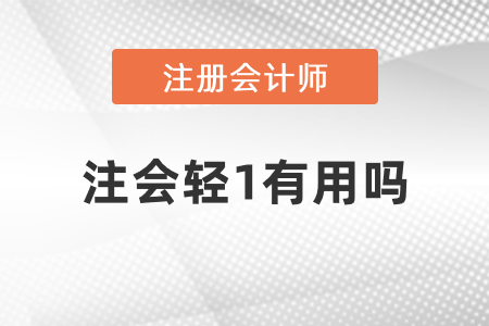 2021注會輕1有用嗎