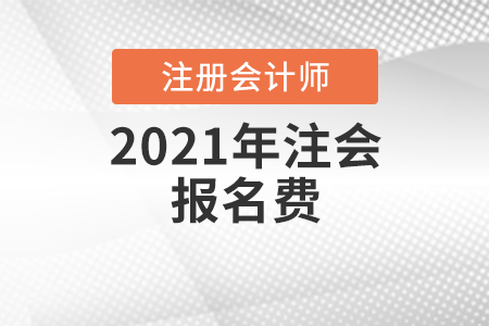 2021年注會報(bào)名費(fèi)
