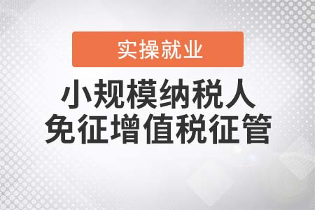 關(guān)于《國家稅務(wù)總局關(guān)于小規(guī)模納稅人免征增值稅征管問題的公告》的解讀