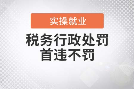 關(guān)于《稅務(wù)行政處罰“首違不罰”事項(xiàng)清單》的解讀