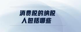 消費(fèi)稅的納稅人包括哪些