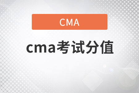 cma考試分值如何分配？