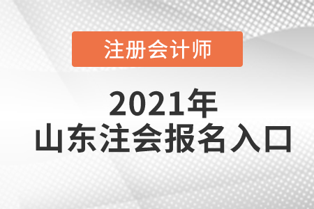 山東注冊會計師報名入口