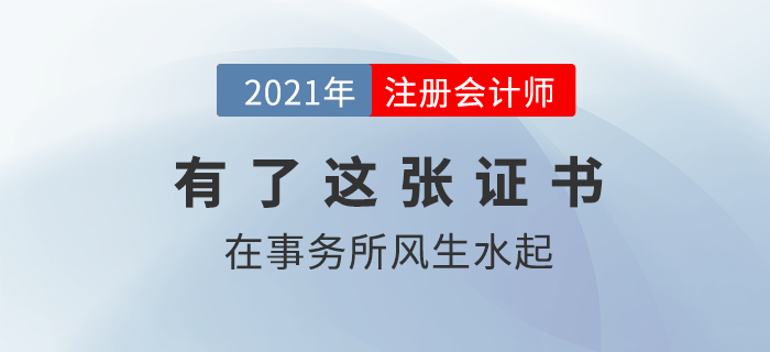 想在會(huì)計(jì)師事務(wù)所風(fēng)生水起，這張注冊(cè)會(huì)計(jì)師證書你得有！