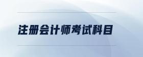 注冊會計師考試科目