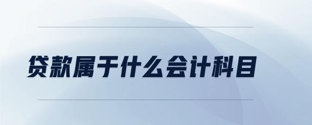 貸款屬于什么會(huì)計(jì)科目