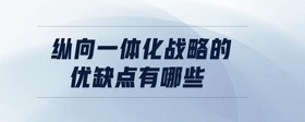 縱向一體化戰(zhàn)略的優(yōu)缺點(diǎn)有哪些