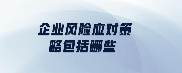 企業(yè)風(fēng)險(xiǎn)應(yīng)對策略包括哪些