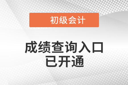 青海2022年初級(jí)會(huì)計(jì)師成績(jī)查詢?nèi)肟谝验_通！