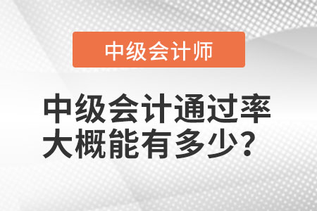 中級(jí)會(huì)計(jì)通過率大概能有多少？