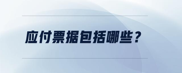 應(yīng)付票據(jù)包括哪些