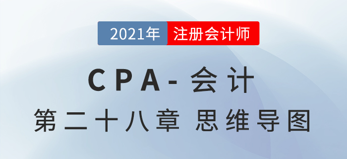 2021年CPA《會(huì)計(jì)》第二十八章思維導(dǎo)圖