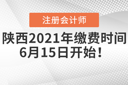 陜西省延安2021年注冊會計師繳費時間6月15日開始！