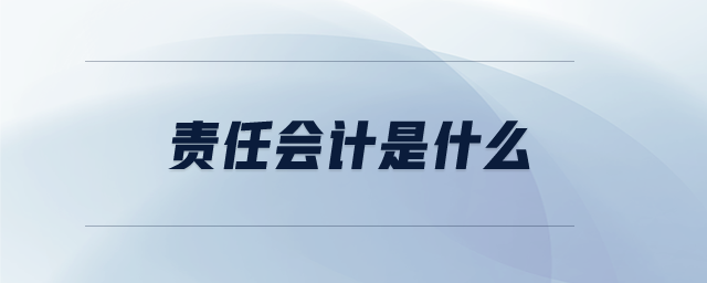 責(zé)任會(huì)計(jì)是什么