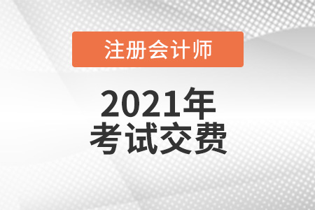 注冊會計師2021繳費時間及入口