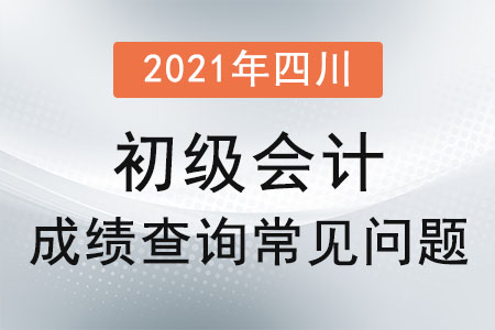 2021年四川省宜賓初級會計成績查詢常見問題