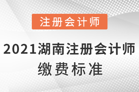 2021年湖南省湘西注冊會計師繳費標(biāo)準(zhǔn)？