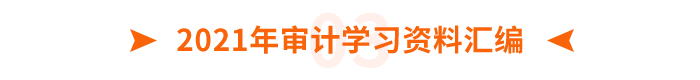 2021年審計(jì)學(xué)習(xí)資料匯編