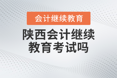 陜西會(huì)計(jì)繼續(xù)教育考試嗎？