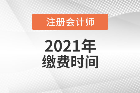2021年注冊(cè)會(huì)計(jì)師考試?yán)U費(fèi)是哪天