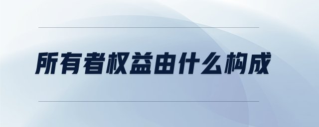 所有者權益由什么構成