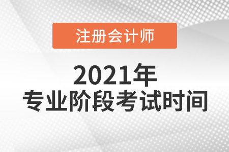 注冊(cè)會(huì)計(jì)師考試專業(yè)階段哪天考