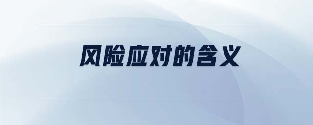 風險應對的含義