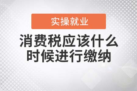 消費(fèi)稅應(yīng)該什么時(shí)候進(jìn)行繳納？