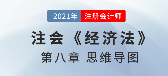 2021年CPA《經(jīng)濟法》第八章思維導圖