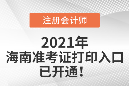 海南省儋州市2021年cpa打印準(zhǔn)考證網(wǎng)站已開通