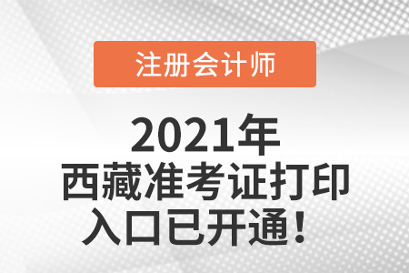 2021年西藏自治區(qū)拉薩CPA準考證打印入口已開通