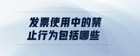 發(fā)票使用中的禁止行為包括哪些